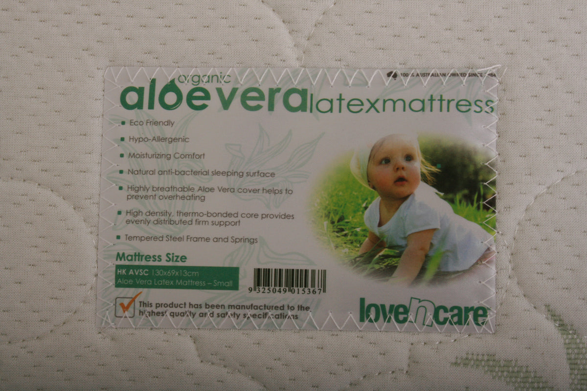Aloe Vera Mattress — label