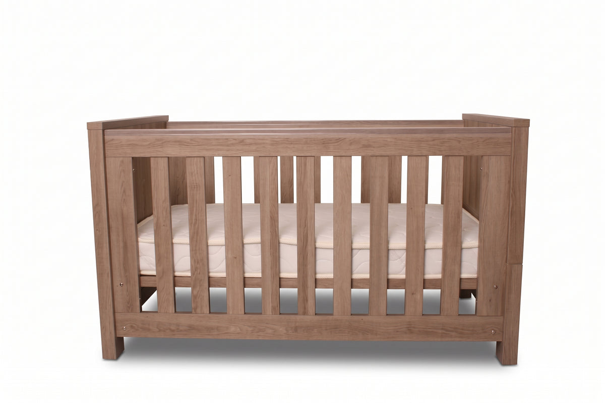 Bordeaux Cot — Hushed Brown Oak — front view