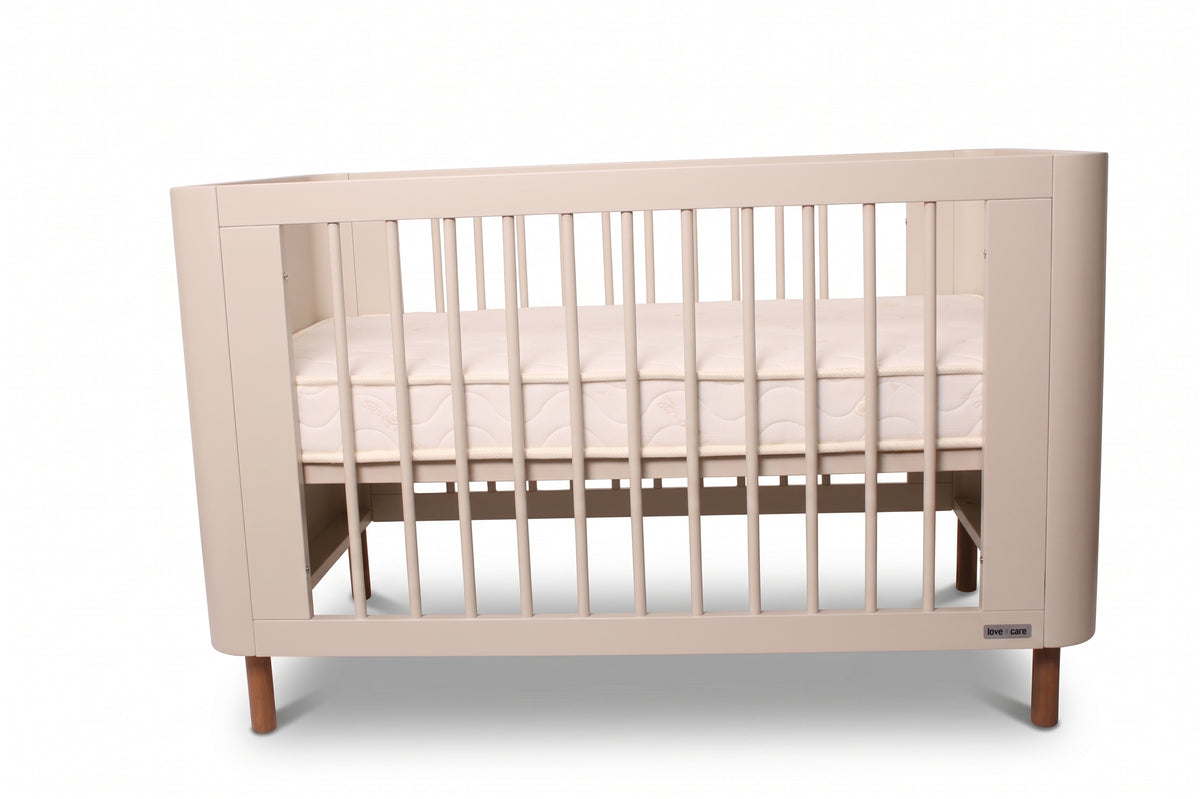 Kenva Cot — mattress base in the lower position