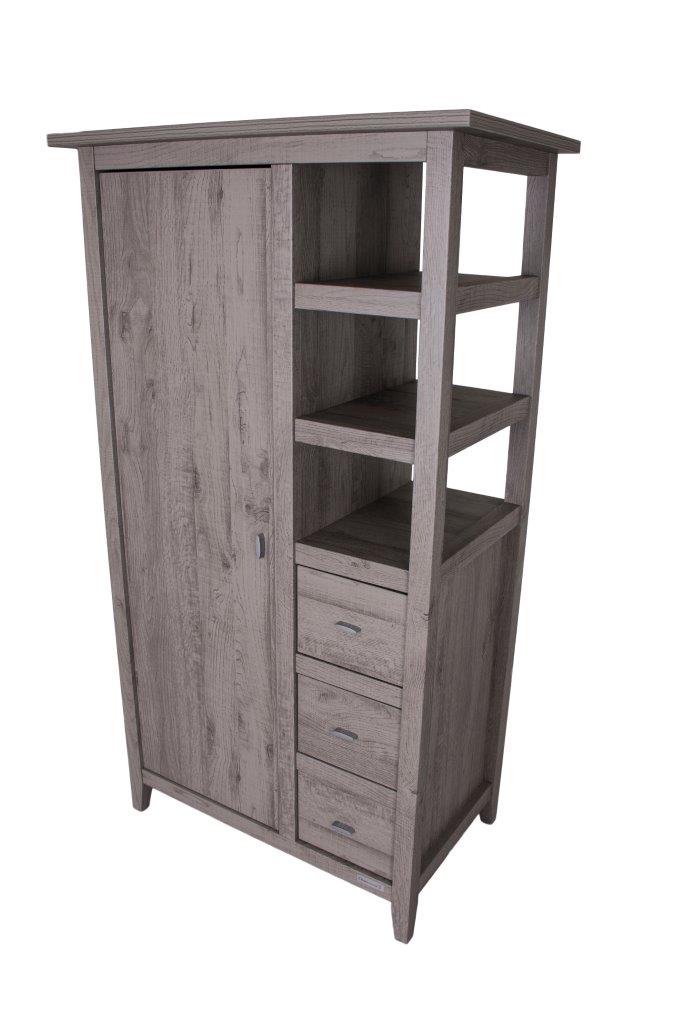 Lyon Wardrobe — Dark Grey, angle