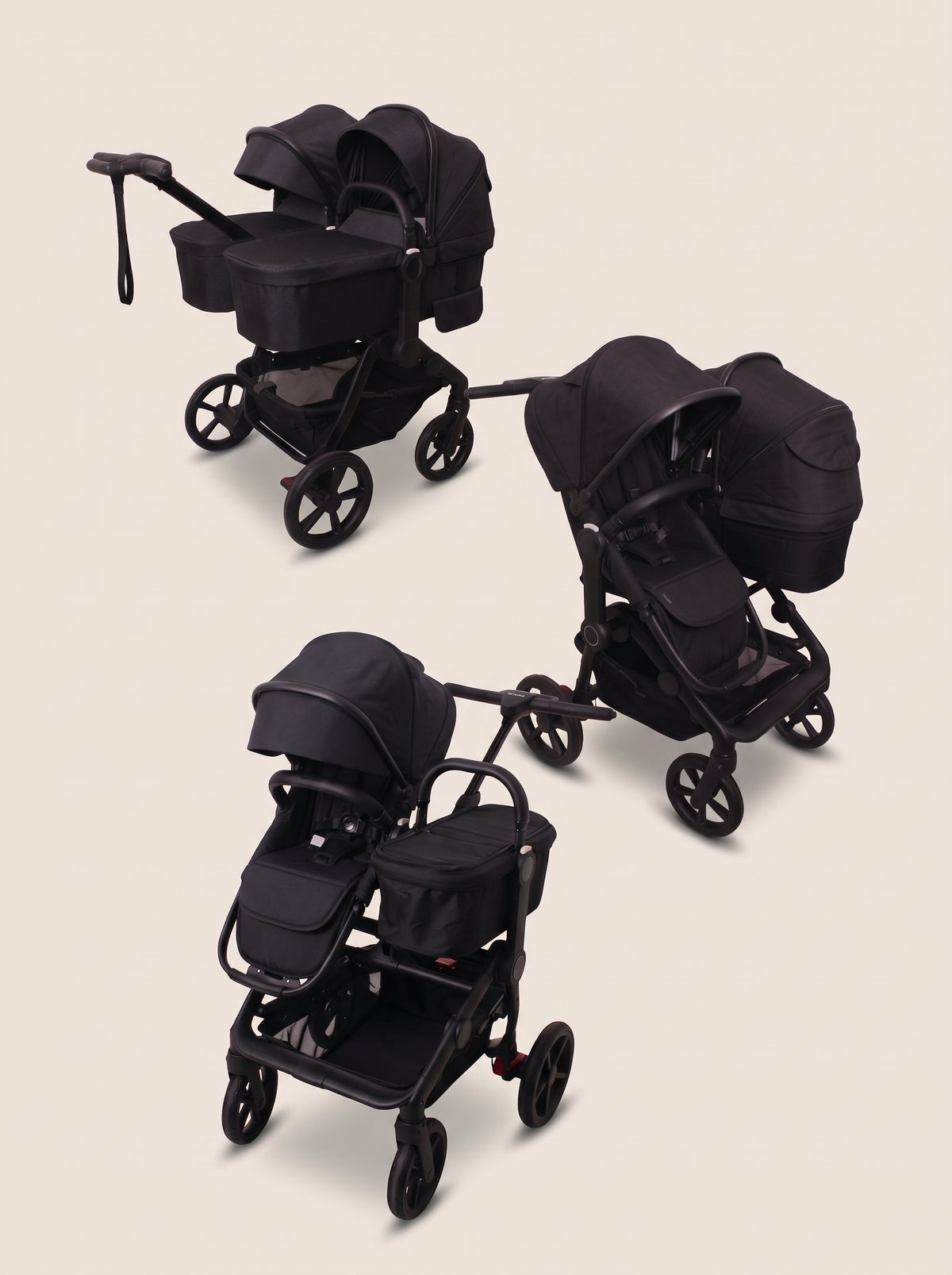 Neo Duo Seat — Ebony — single, double and twin configurations
