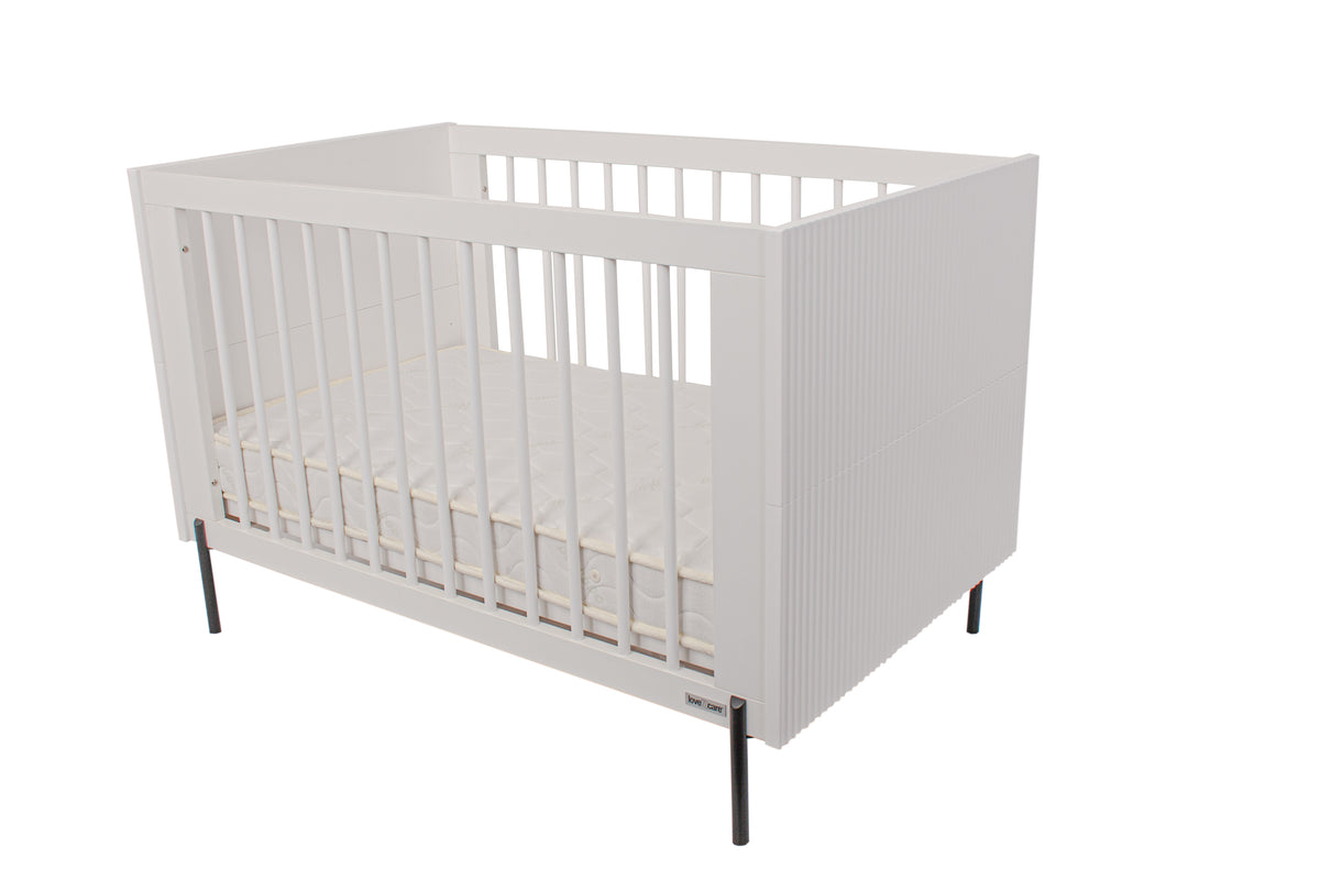 Waves Cot — White, front