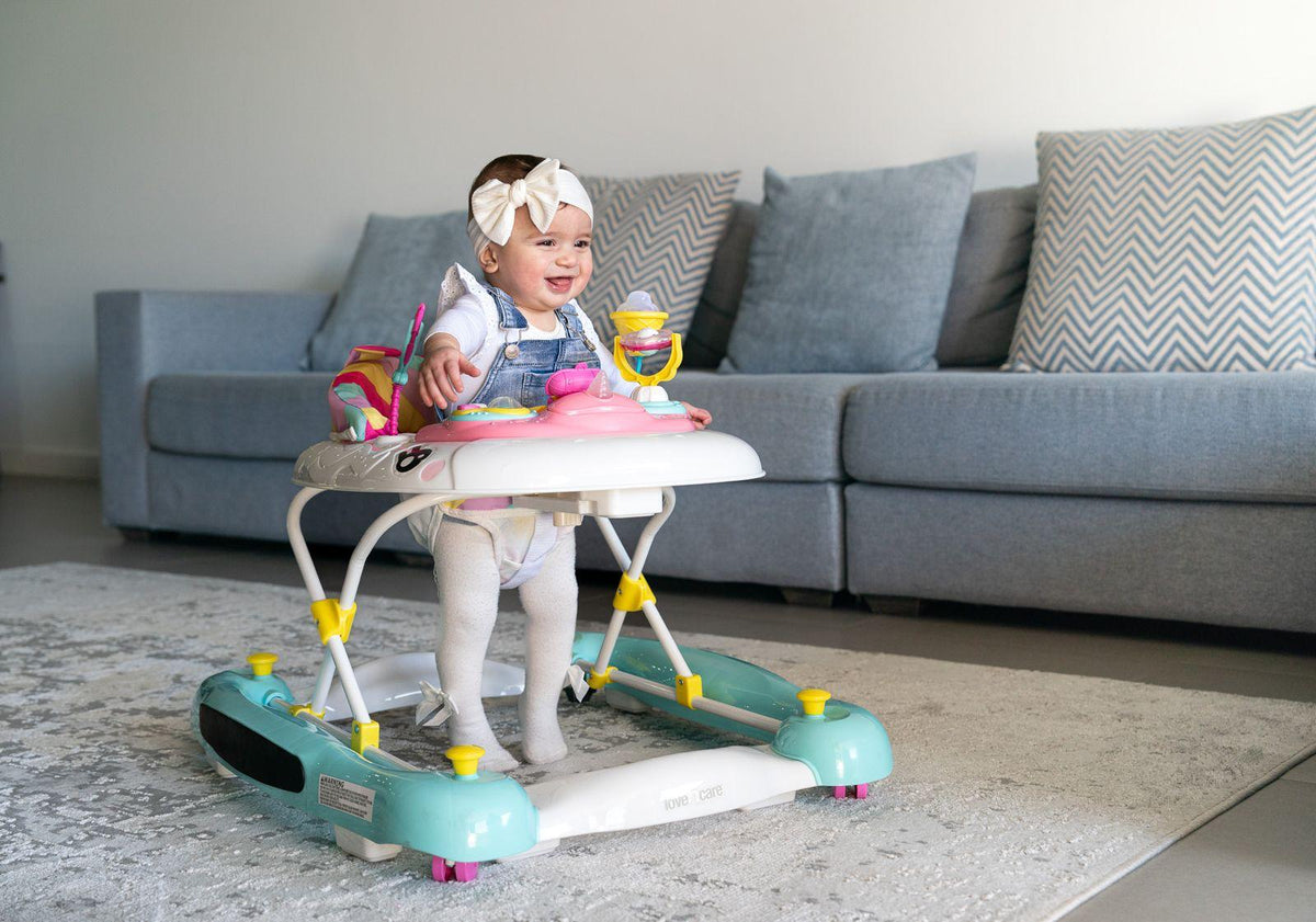 Baby in the Unicorn Walker