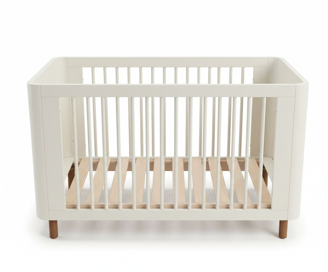 Kenva Cot — cot frame showing the slatted base