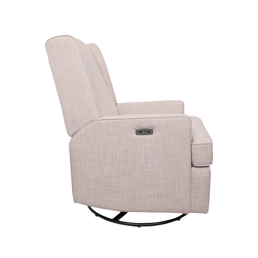 Luna Electric Recliner — Egg Shell — side