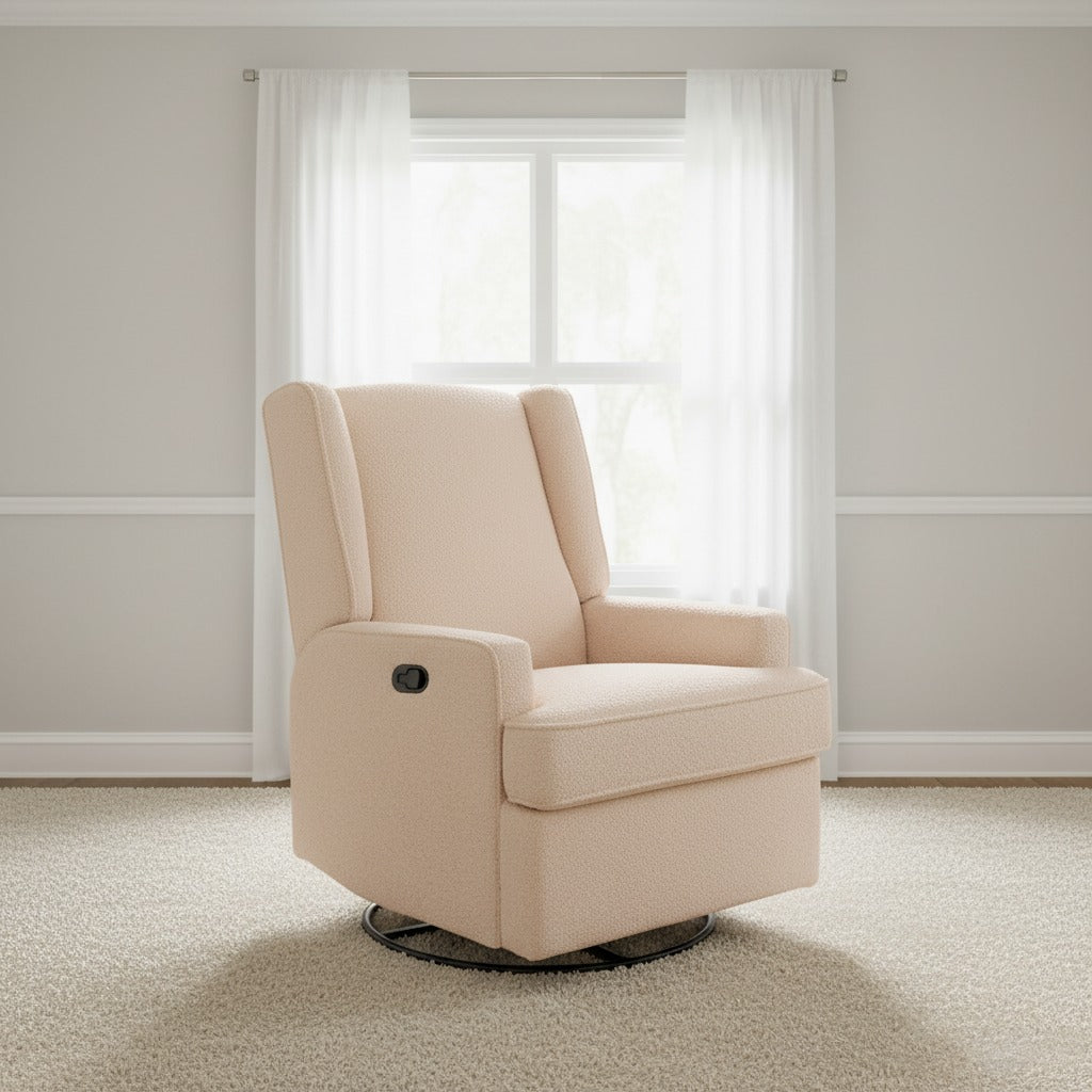 Luna Recliner — Taupe Teddy, nursery