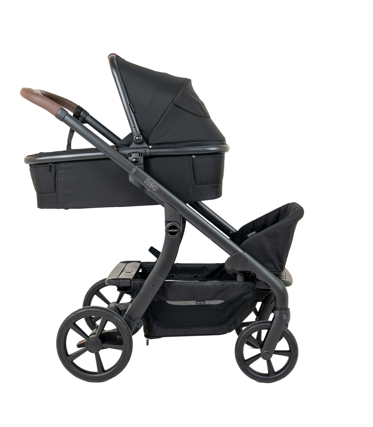 Neo Wagon Seat — Ebony — wagon mode on the Neo