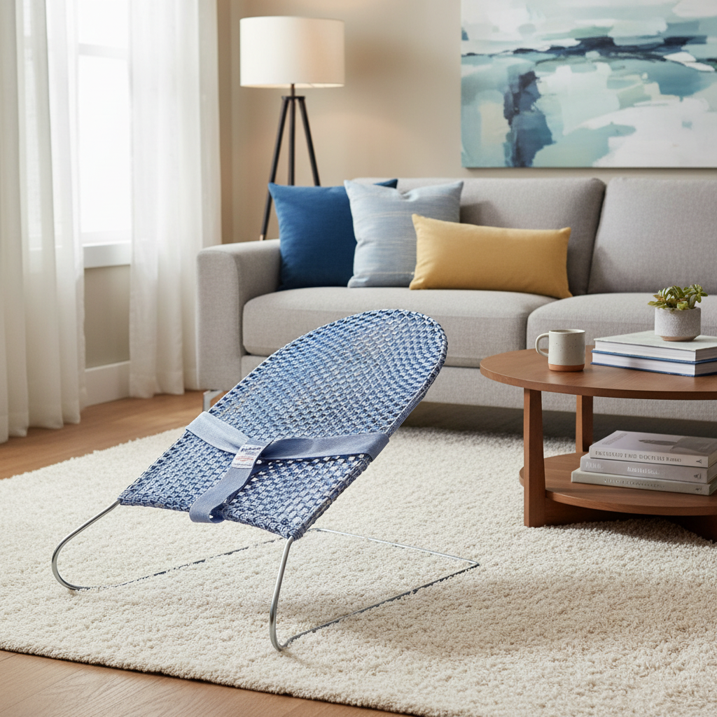 Baby Wire Bouncer — Sky Blue — view 4