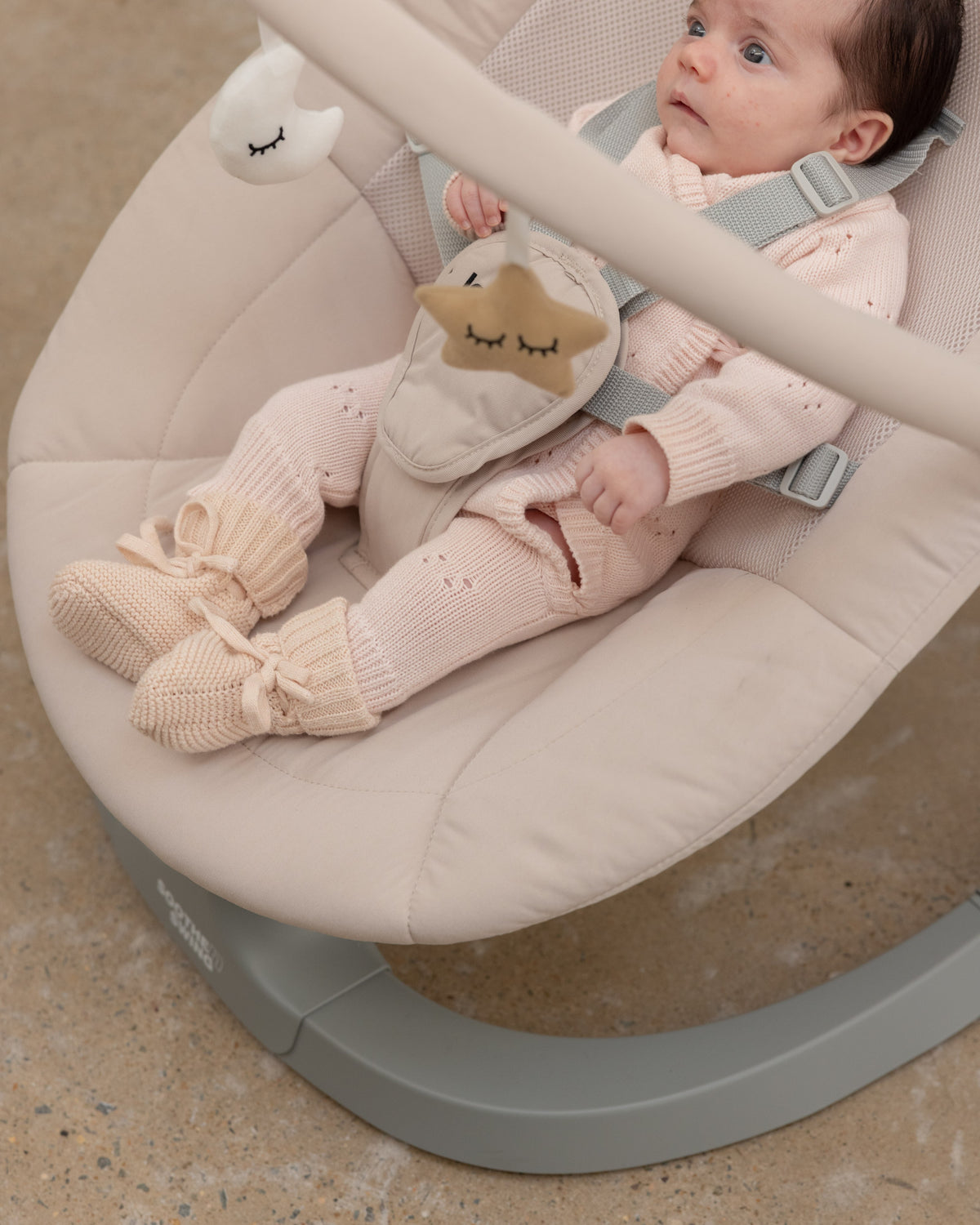 Soothe N Swing — baby with the toy bar