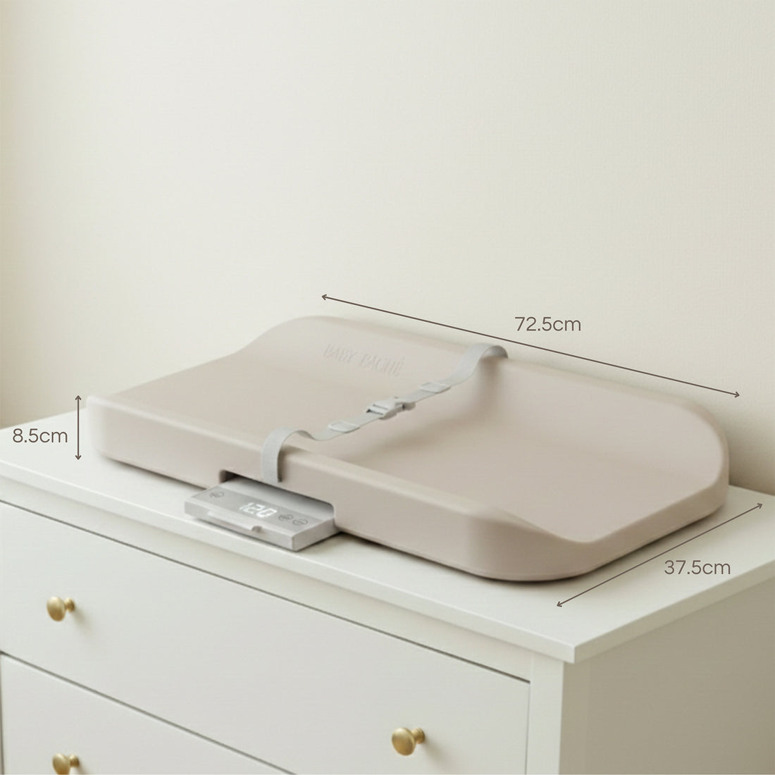Baby Bache - 2-in-1 Scale Changing Pad - Beige — Easy to live with