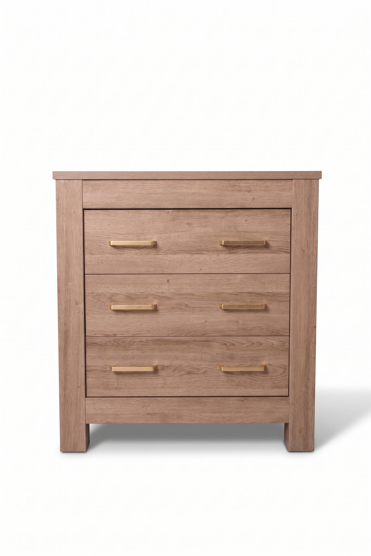 Bordeaux Chest — Hushed Brown Oak — front view without changer top