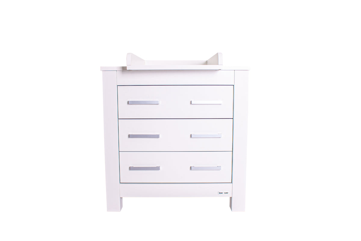 Bordeaux Chest — White, front