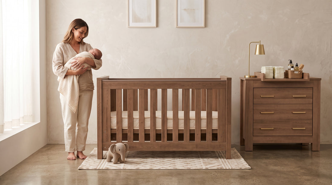 Bordeaux Cot – Hushed Brown Oak — Complete the set