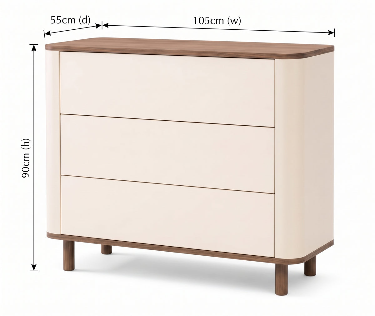 Kenva Chest — dimensions without changer