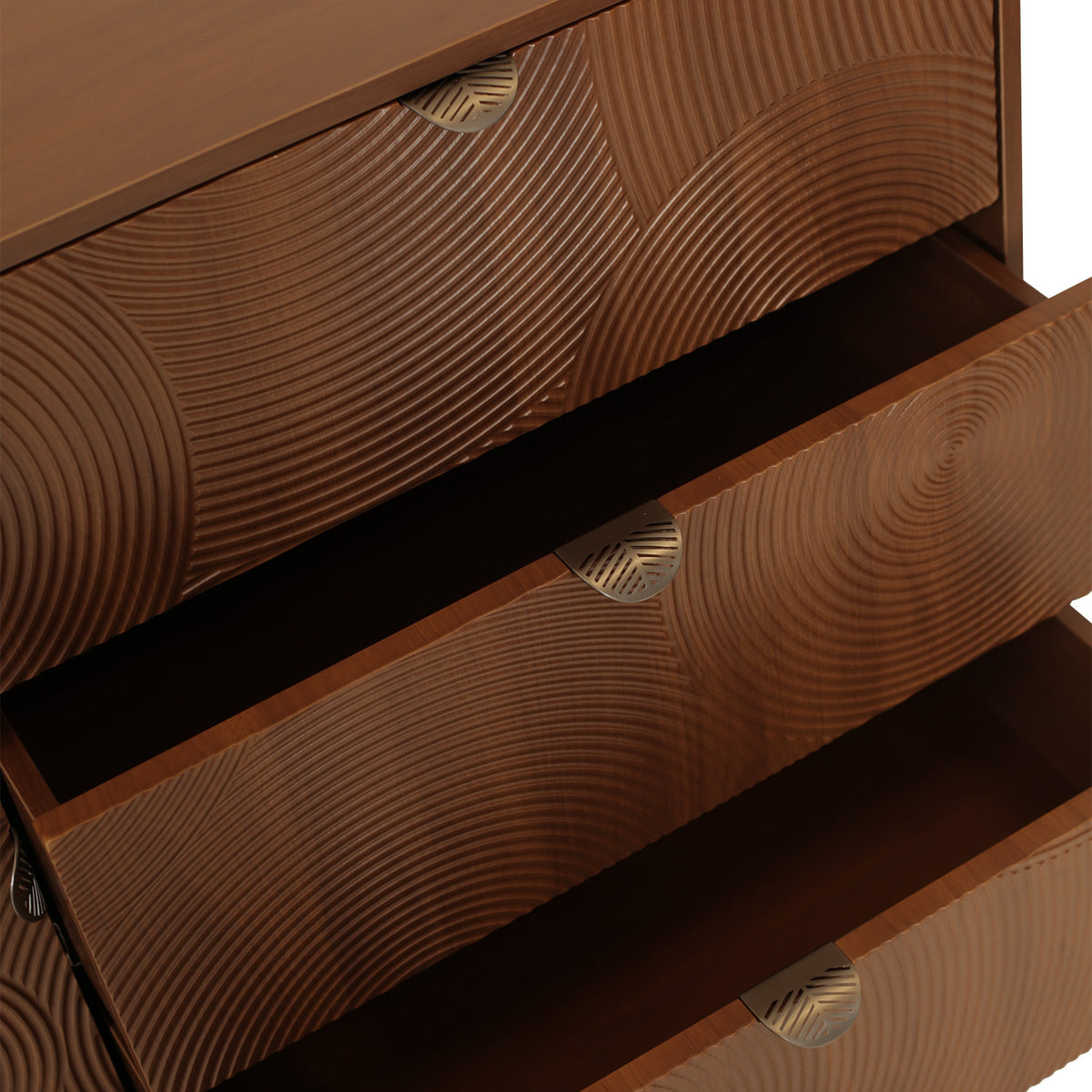 Wabi Chest — open drawers detail