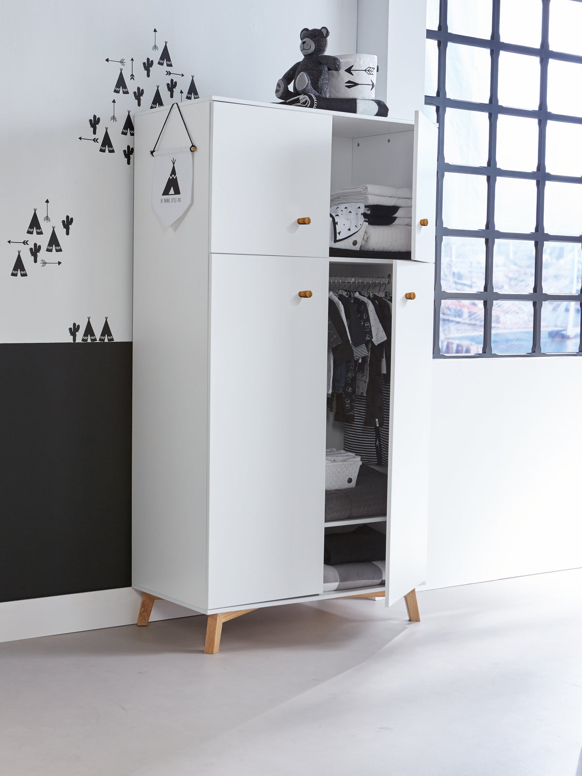 Fjord Wardrobe, door open