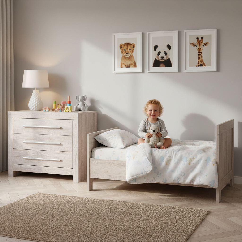Houston toddler bed with the Houston chest