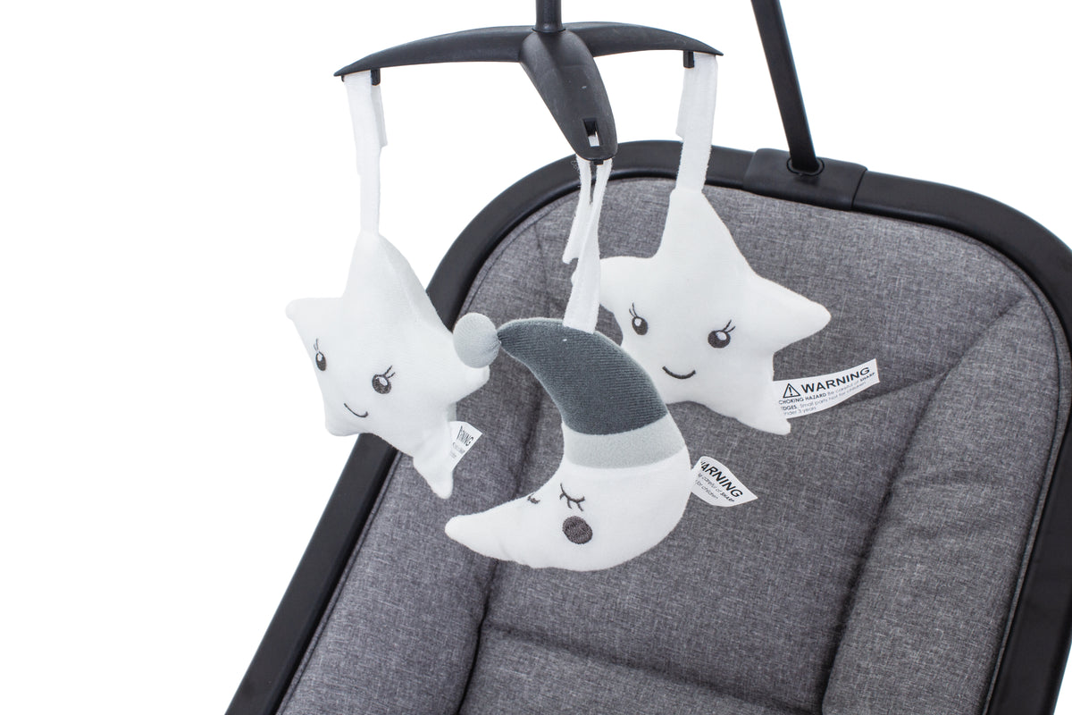 Joy Bouncer toy bar — star and moon