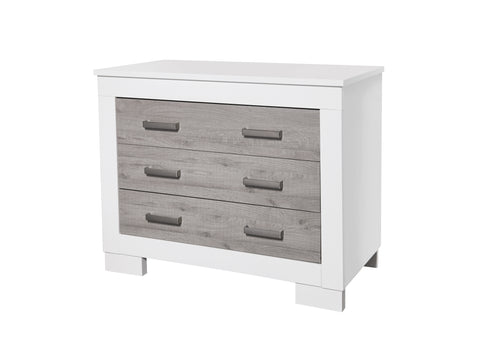 Lucca Chest – White & Dark Grey