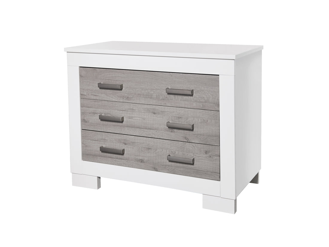 Lucca Chest – White & Dark Grey — Quiet storage