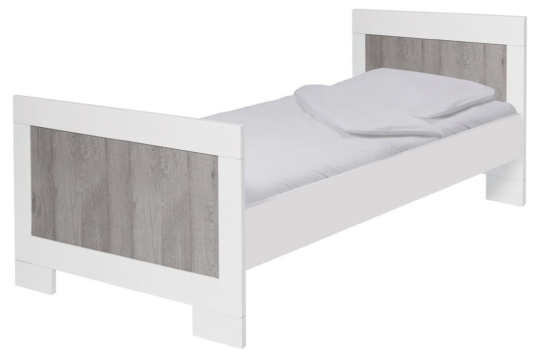 Lucca Single Bed Kit – White & Dark Grey — The Lucca, all grown up