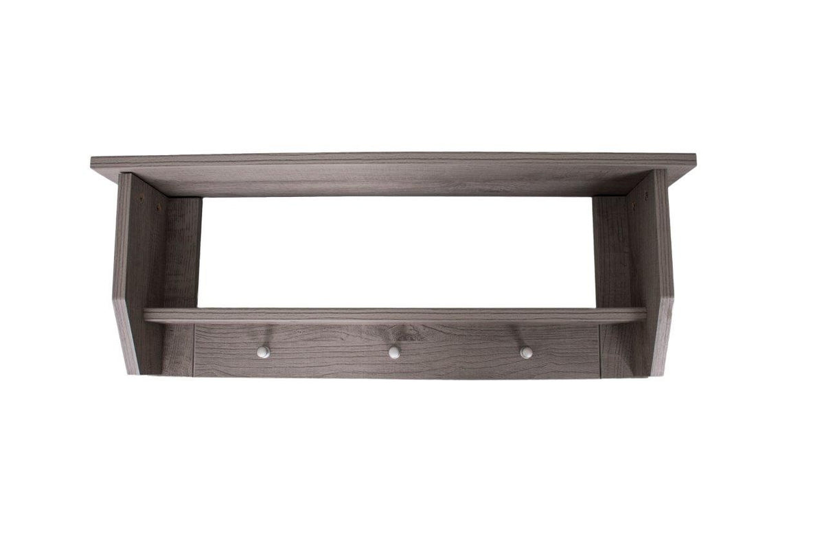 Lyon Wall Shelf — Dark Grey, front