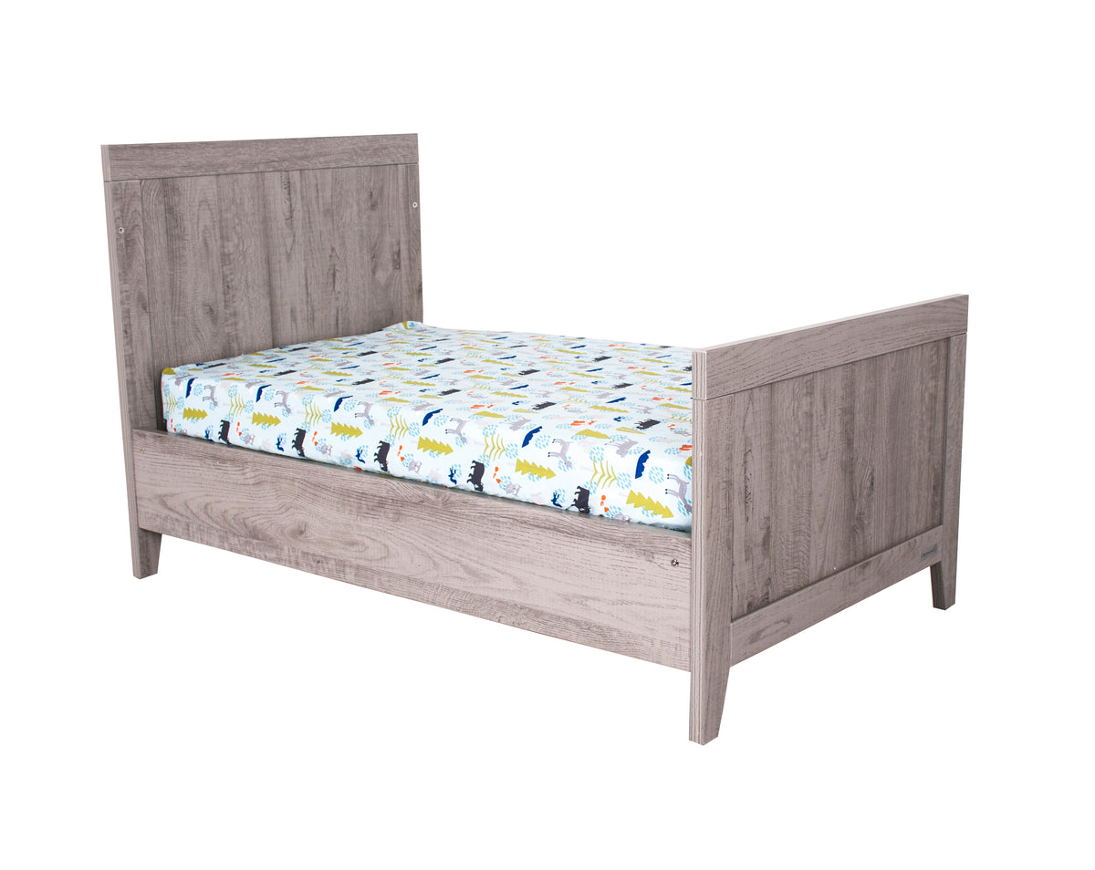 Lyon Cot — Dark Grey junior bed, side