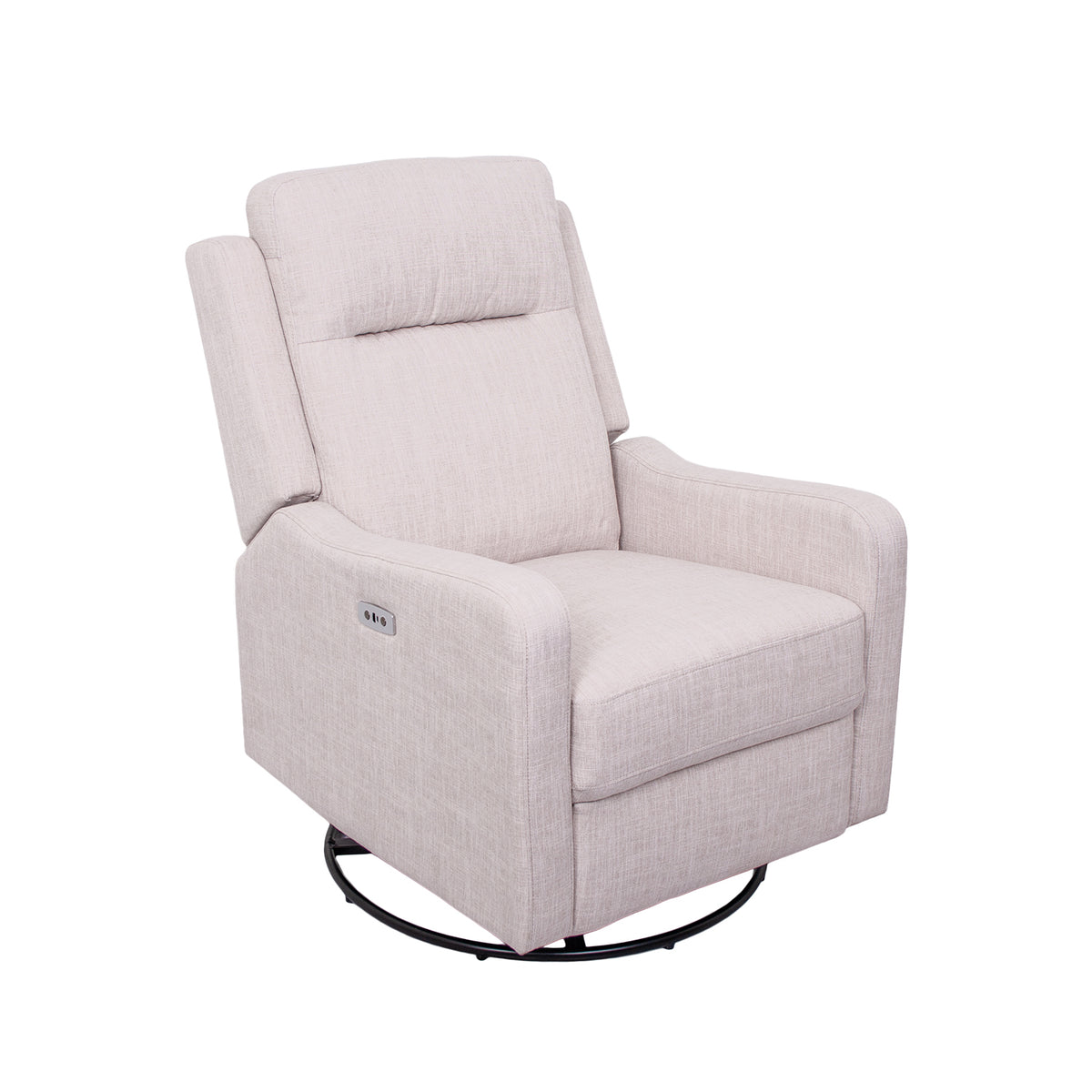 Mila Electric Recliner with Usb — Egg Shell
