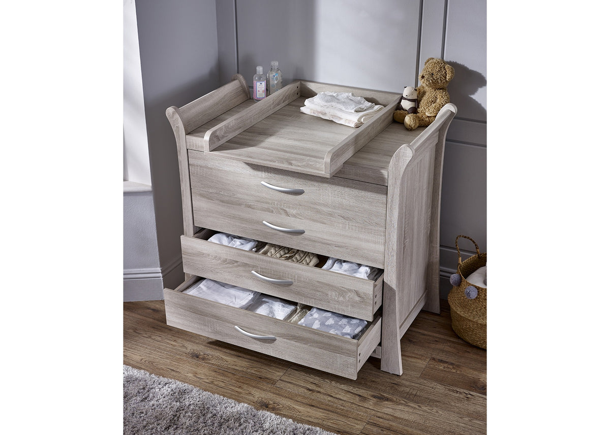 Noble Chest, drawers open, nursery
