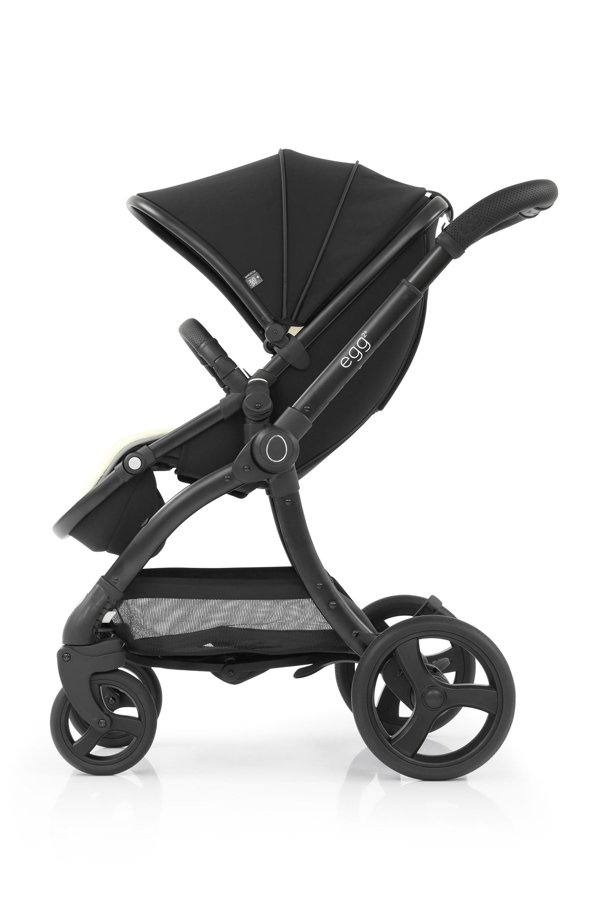 egg2 Stroller — Just Black — world facing