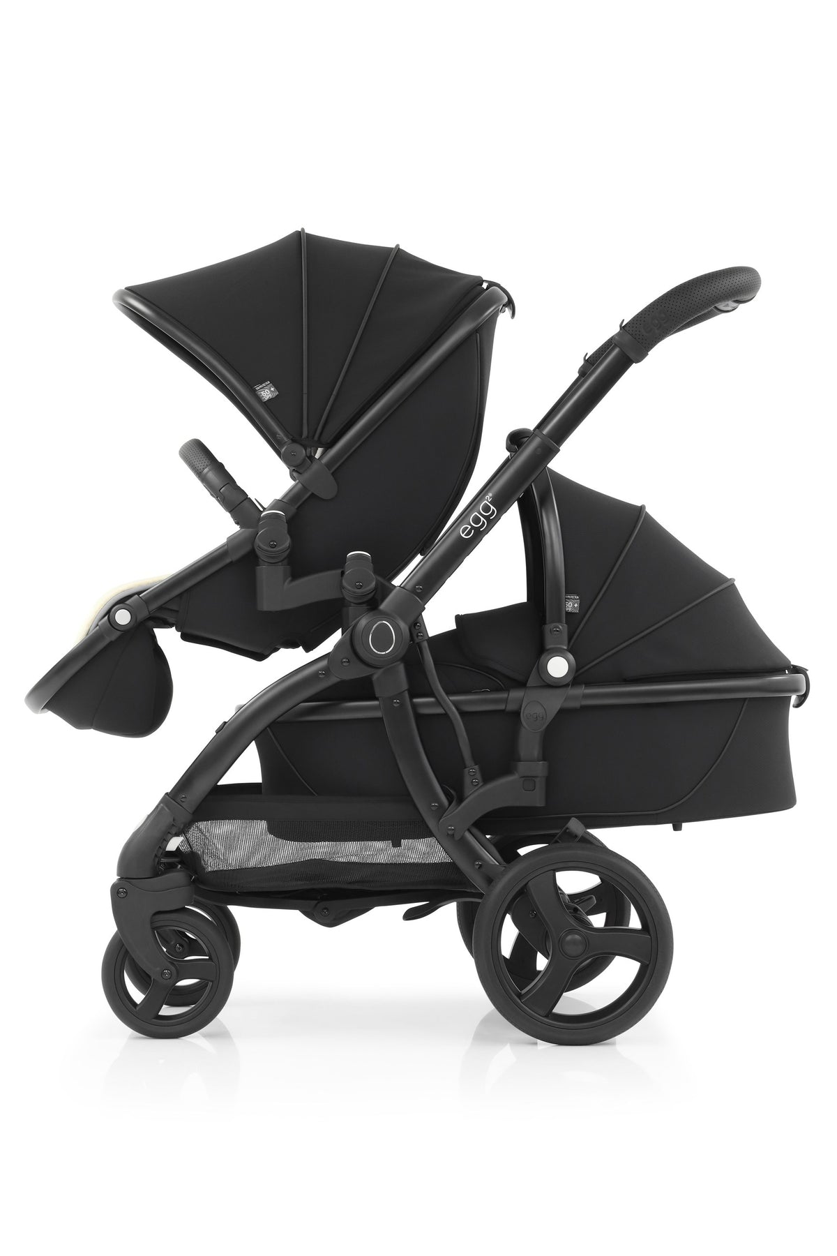 egg2 Tandem Seat — Just Black — tandem mode