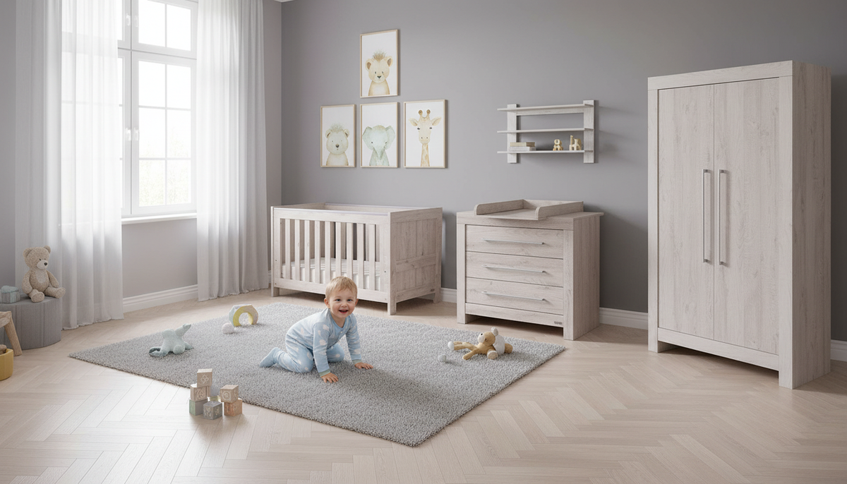 Houston Wardrobe in a styled nursery