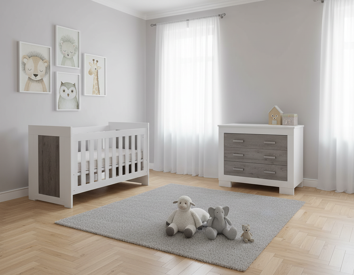Lucca Chest beside the cot