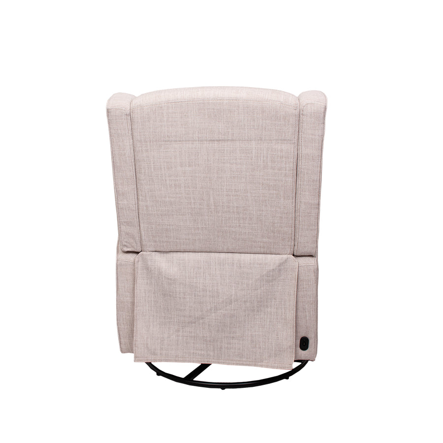 Luna Electric Recliner — Egg Shell — back
