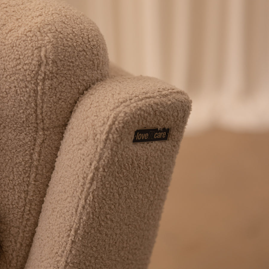 Luna Electric Recliner — teddy fabric tile