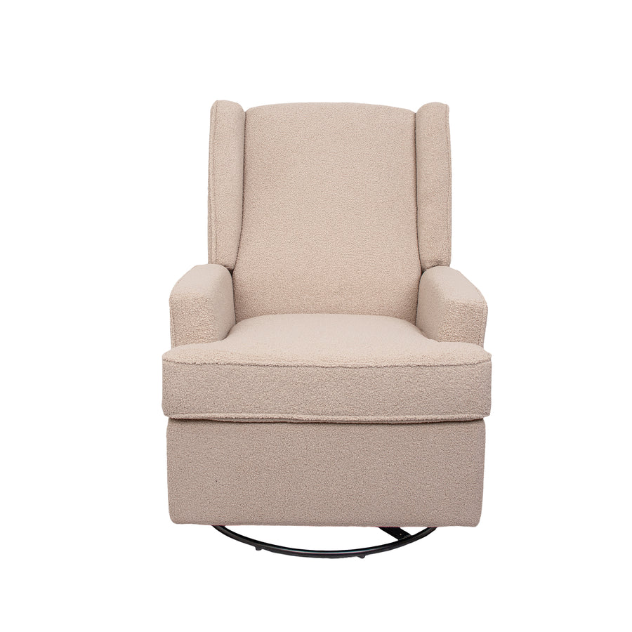 Luna Electric Recliner — Taupe Teddy — side