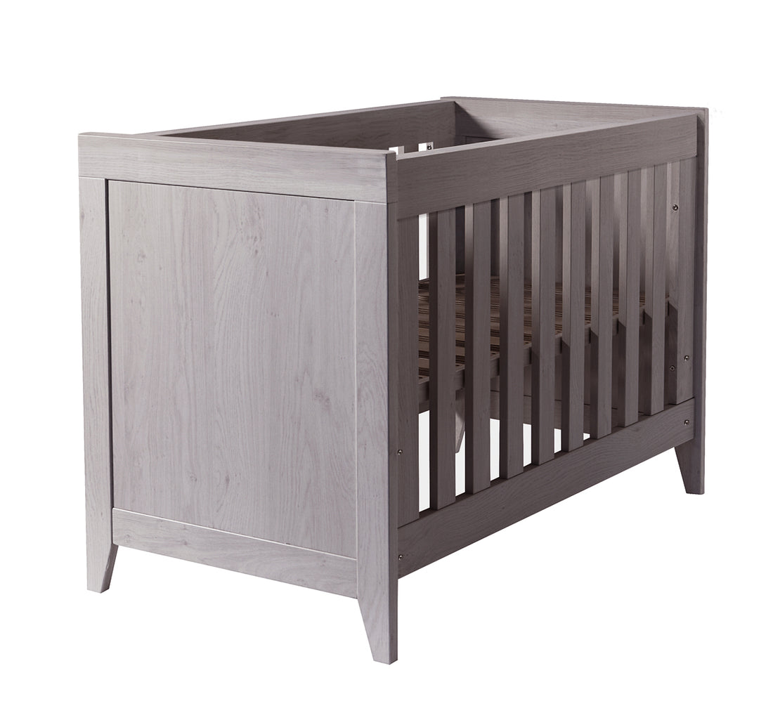 Lyon Cot – Dark Grey — Dark grey woodgrain