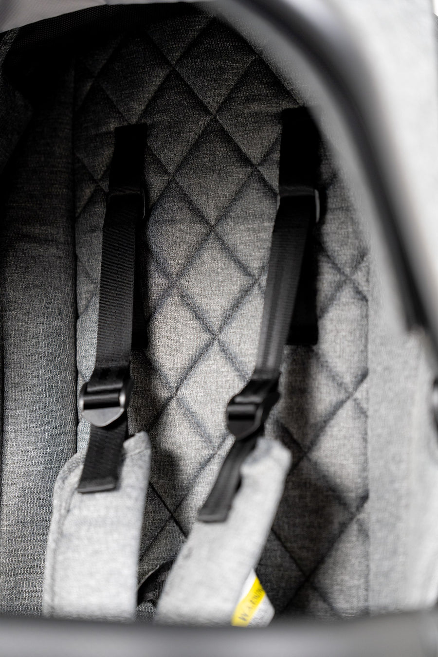 Neo Stroller — Heathered Grey seat detail