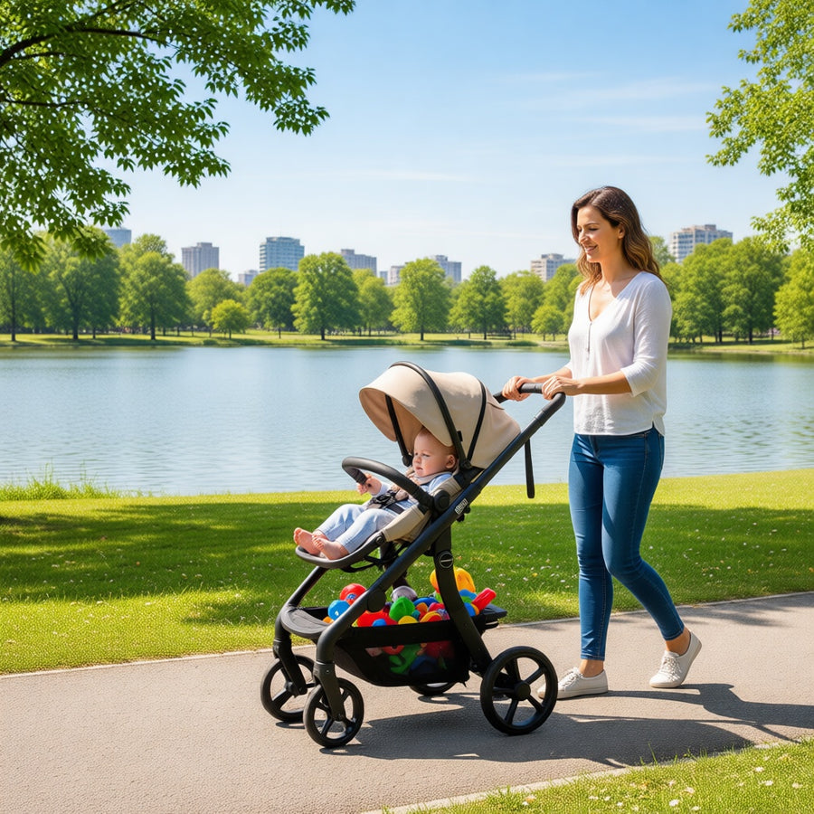 Neo Stroller Sand — out and about