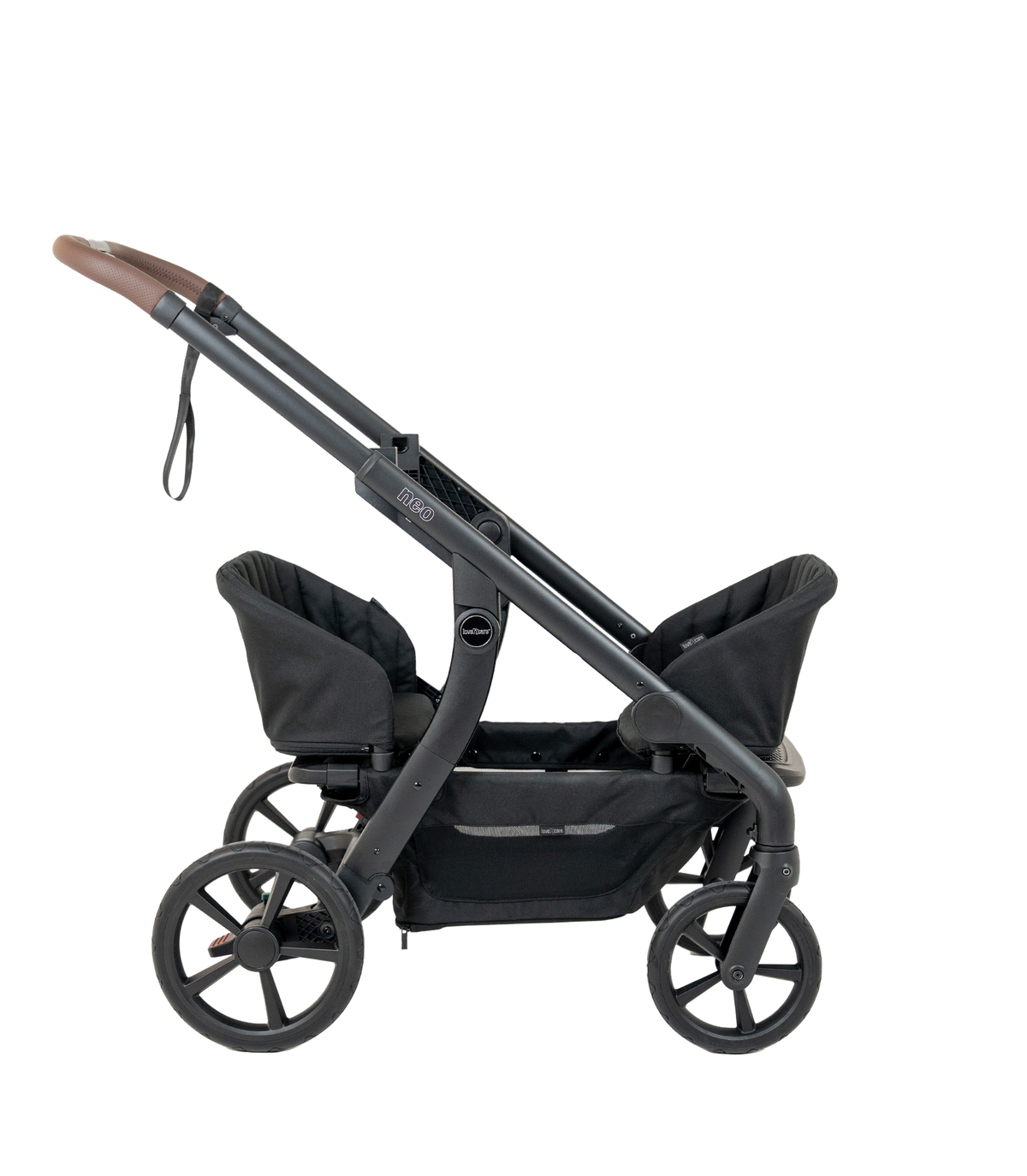 Neo Wagon Seat — Ebony — two seats fitted