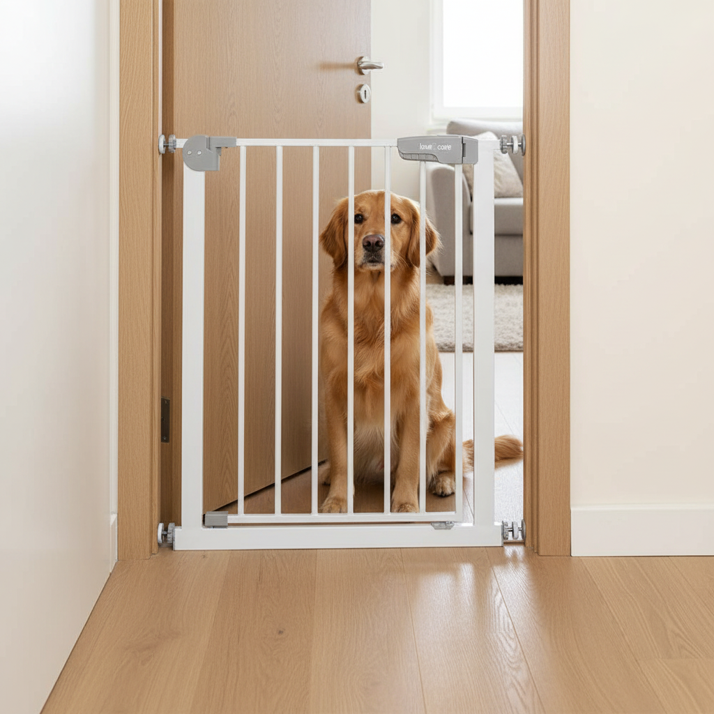 Safety Gate — White — great for pets