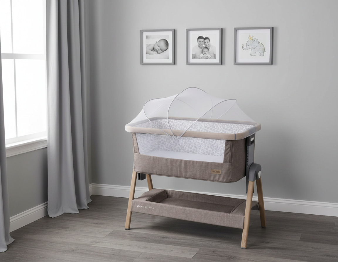 Sleeper mosquito net in the nursery