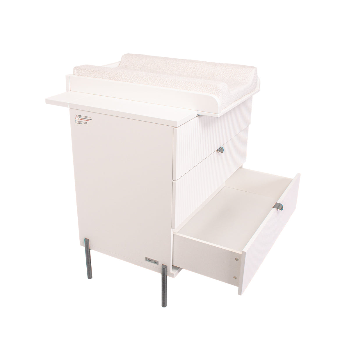 Waves Chest with change pad, drawer open