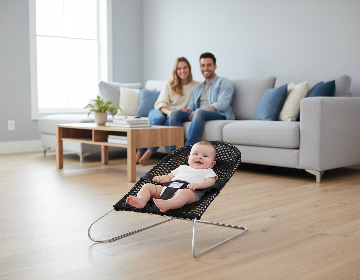 Baby Wire Bouncer — Black — view 4