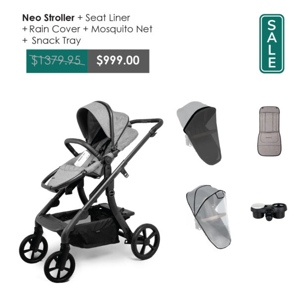 Neo Stroller Package – Heathered Grey