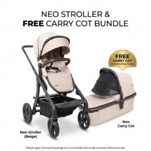 Neo Stroller and Carry Cot - Sand Bundle